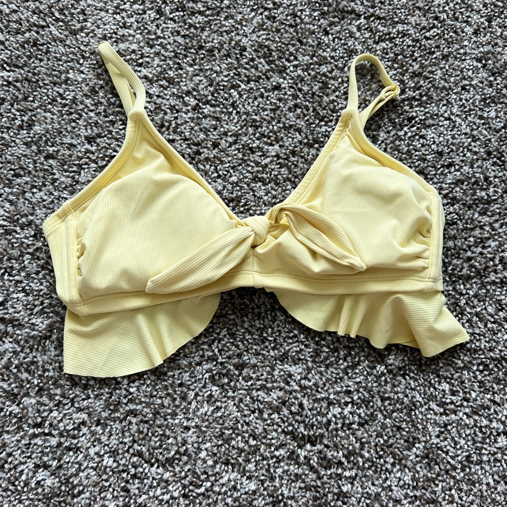 Yellow bikini top